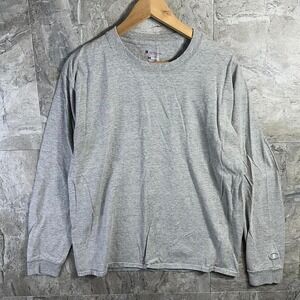 Champion gray long sleeve embroidered C men's large
